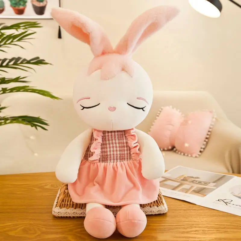 1PC 50cm Kawaii Cartoon Rabbit Plush Toy Bunny With Skirt Doll Soft Stuffed Doll Kids Girls Birthday Christmas Gift Sleeping