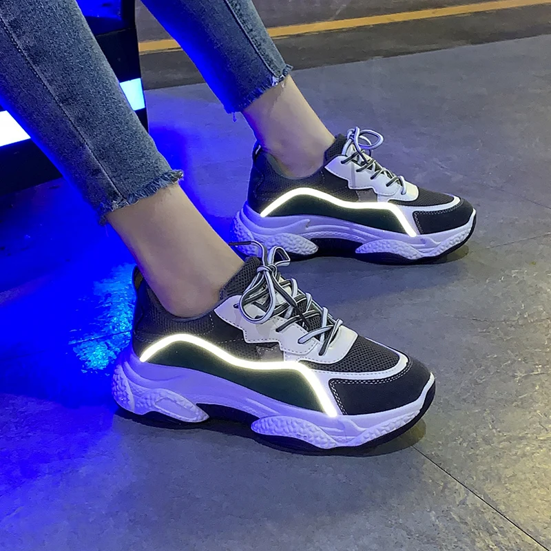 

women sneakers 2019 Fashion Whiter Platform Sneakers Ladies Brand Chunky Causal Shoes Woman Leather Sports Shoes Chaussure Femme
