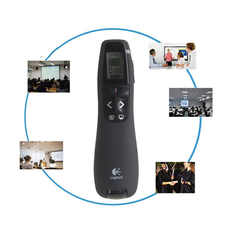 

New Pro Presenter Wireless Presenter 2.4GHz R800 Laser Pointer USB Receiver With Bag qiang