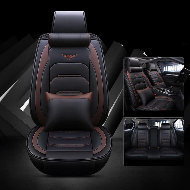 ZRCGL универсальные Flx чехлы для сидений автомобиля Buick Excelle GL6 Enclave null VELITE 5 envision Encore GL8 Verano Park Ave Lacrosse - Название цвета: Black coffee pillow