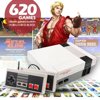 

2020 Mini TV Console 8bit AV Output Handheld Built-in 620 Classic Games with Dual Gamepads for Accompanying Your Family