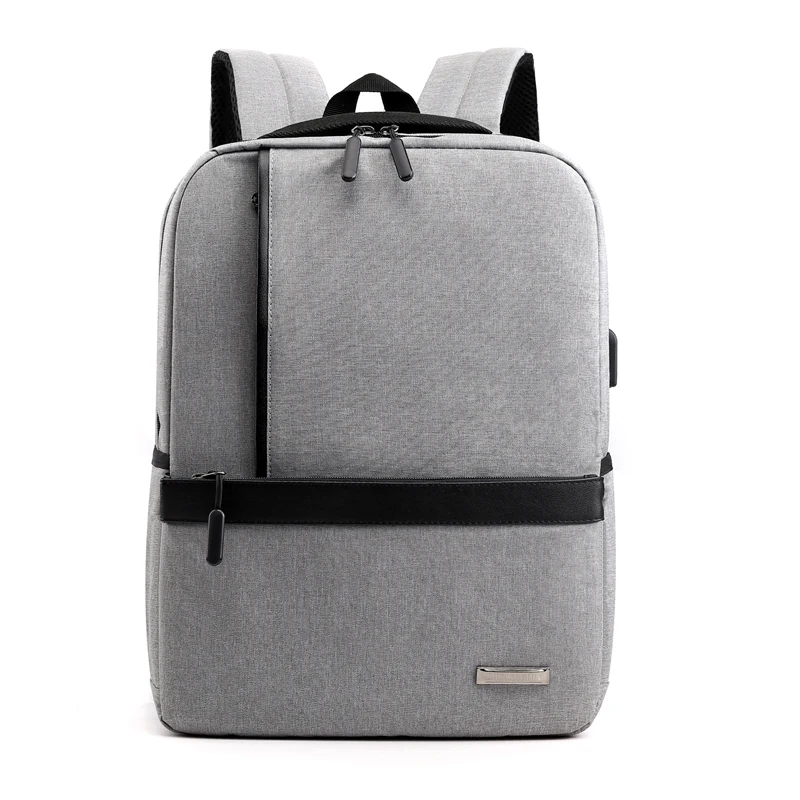Быстрая рюкзак для ноутбука мужские рюкзаки бизнес ноутбук Mochila водонепроницаемый рюкзак зарядка через usb сумки для путешествий - Цвет: gray