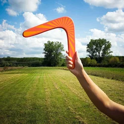 Boomerang Boomerang – marque de rebond en bois pour enfants, fléchettes en forme de V, soucoupe volante de sport de plein air, jouet, fournitures d'exercice physique 
