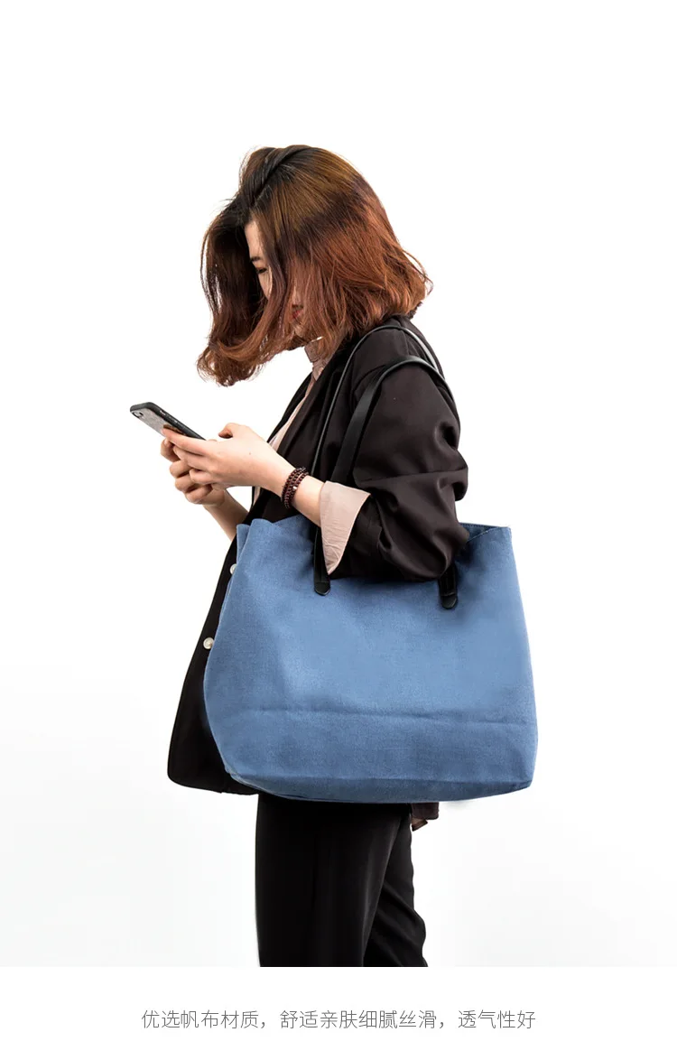 Send More INS Canvas Bag Women's Crossbody Bag Students Handbag Cosmetics Storage Bag Travel Storage on Behalf
