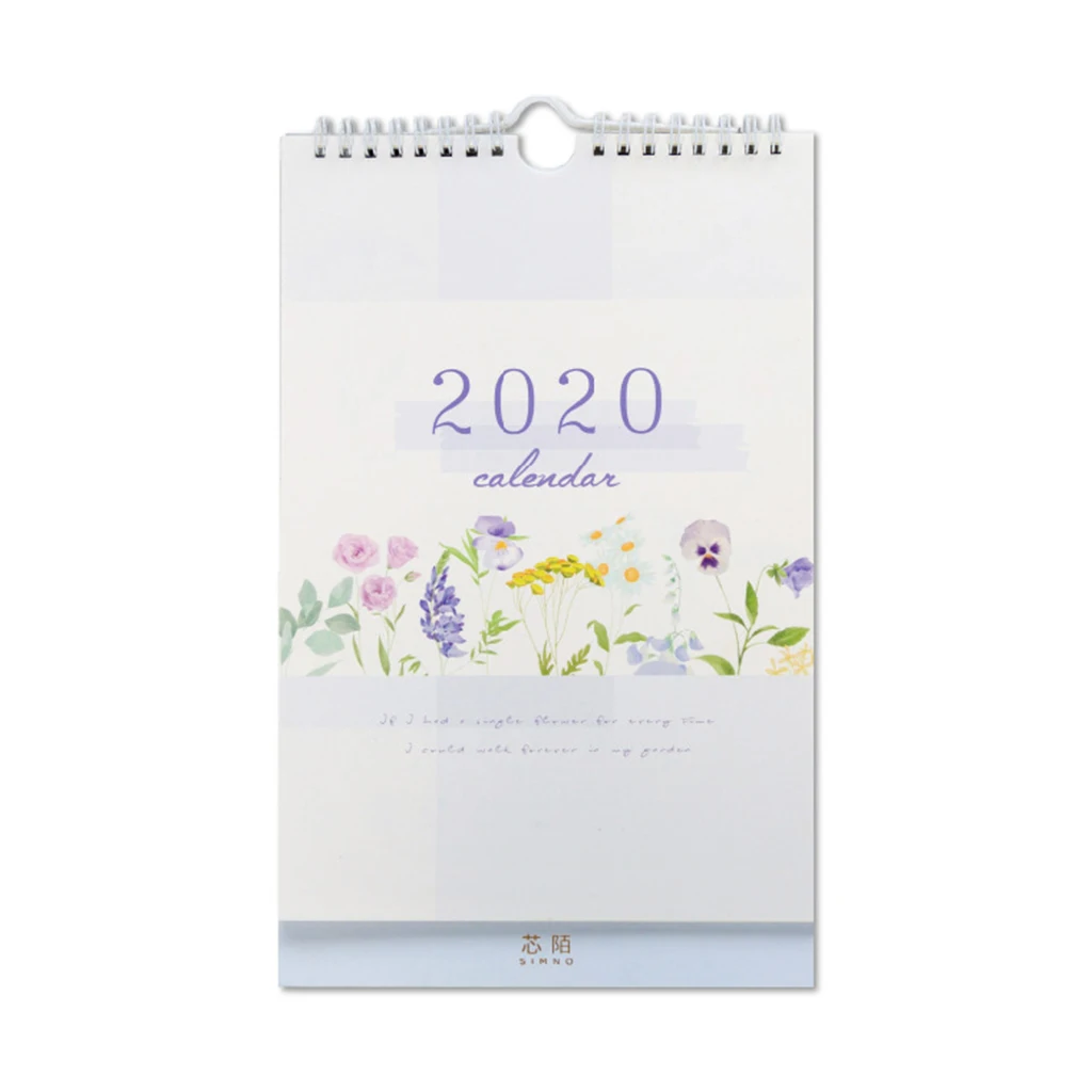 Fresh Wall Hanging Paper Calendar Memo Daily Schedule Planner Yearly Agenda