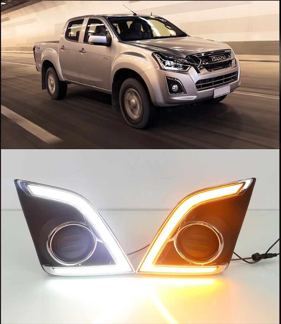 DRL дневные ходовые огни чехол для D-MAX противотуманных фар крышка сигнала поворота DMAX