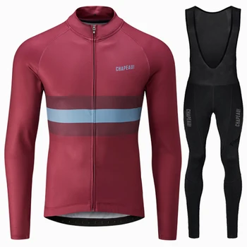 

2019 winter Cycling clothing sets thermal fleece long sleeve Cycling JERSEY bicycle jacket kits mallot ciclismo hombre invierno