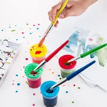 Набор инструментов для художественного рисования для детей «сделай сам», 4 шт., кисть для рисования и 4 шт., инструмент для мытья красок для детского сада, игрушка для красок