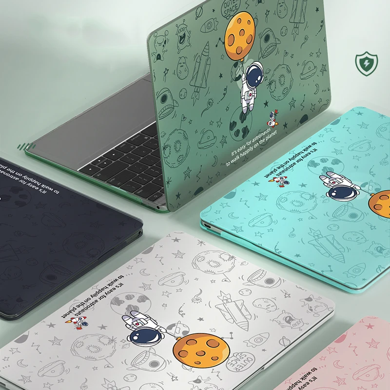 Матовый чехол для ноутбука с мультяшным астронавтом Apple Macbook Air 13 2020 A2337 A2179 M1 Chip Pro 14