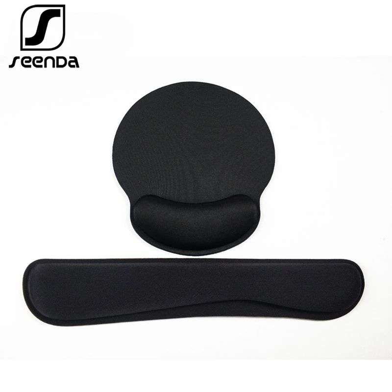 

SeenDa Office Mousepad with Wristband Ergonomic Mouse Pad Small Feet Computer Game Creative Mouse Pad