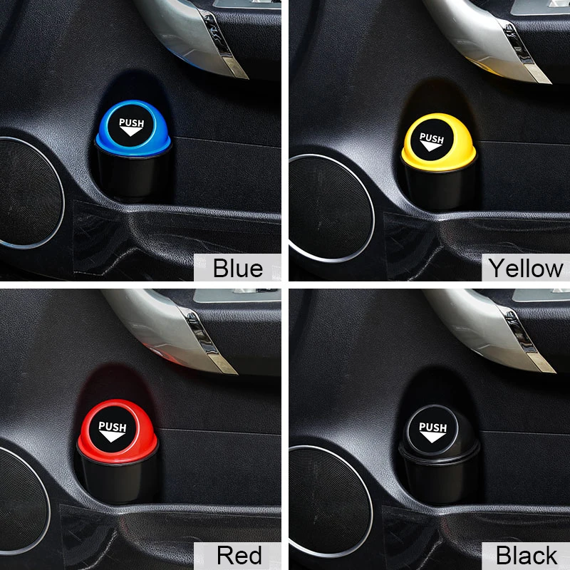 Car Garbage Trash Can Bin Container Basket Accessories For Mini Cooper One S JCW Clubman R55 R56 R60 F54 F55 F56 F60 Countryman