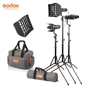 

Godox S30-D 90W Dimmable Focusing selfie LED Spotlight 5600K CRI 96+LED Light with Accessories Kit Light Stands Power Adapter