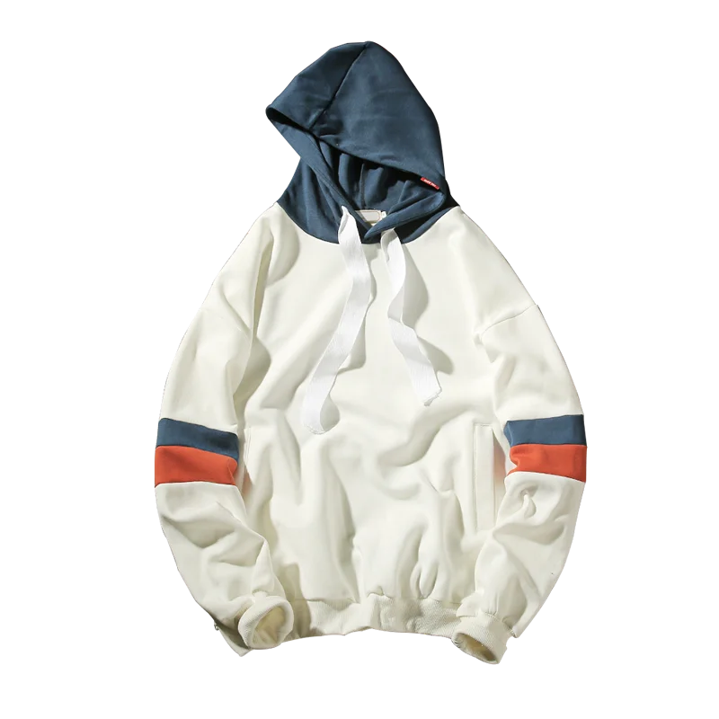 

2019 Spring Hoodie Sweatshirt Brand Men Casual Patchwork Slim Fit Hoodie Outwear Hip Hop Hood Sweatshirts for Male AW19