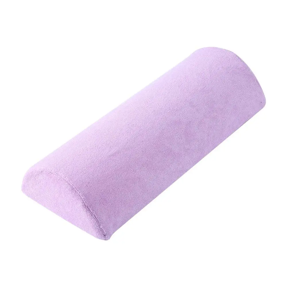 1pc Nail Art Equipment Advanced Silicone Table Mat Pro Pad Folding Washable Salon Manicure Nail Tool Beauty Hand Pillow - Цвет: purple Pillow