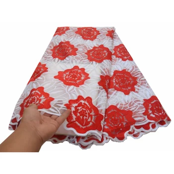 

2020 high quality With Stones Tulle Laces Fabrics for women party dress African Nigerian Latest style guipure lace fabric