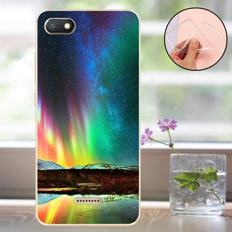 Чехол для Fanatu Xiaomi Redmi 6A, силиконовый чехол для Redmi 6A, мягкий ТПУ чехол-бампер для Redmi 6 A 6A, задняя крышка - Цвет: BJG22