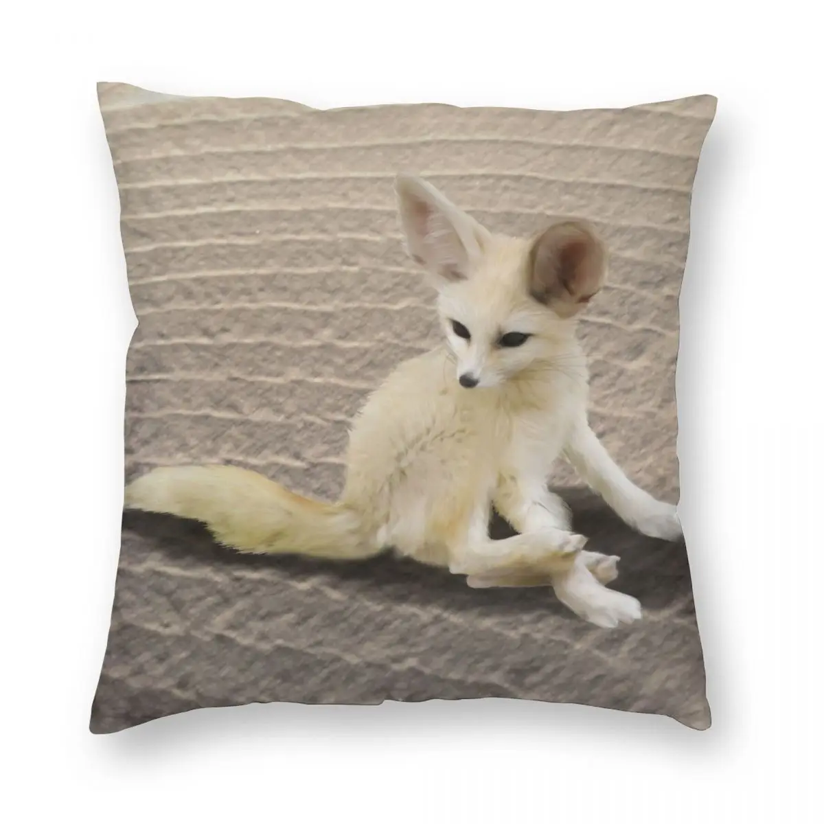 Fashion Home Decor Cotton Linen Throw Pillow Case Fox Sofa Waist Cushion Cover 