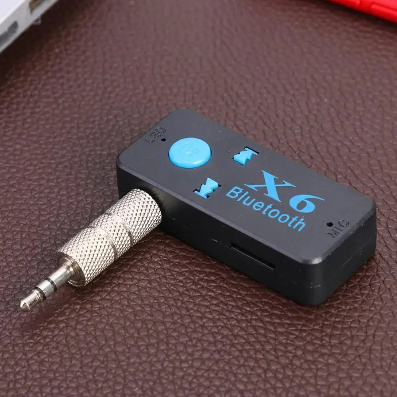 Лидер продаж bluetooth приемник Классический Нежный X6 3,5 мм AUX Беспроводной автомобиля bluetooth-аудиоресивер 4,2 адаптер Поддержка TF карты