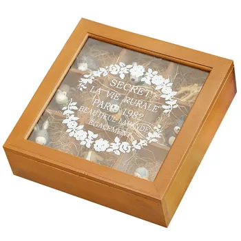

9 Section Wooden Chic Tea Box Compartments Container Bag Chest Storage Spice New Store Boxes Cosmetics Jewelly 24 X 24 X 7Cm -Wo