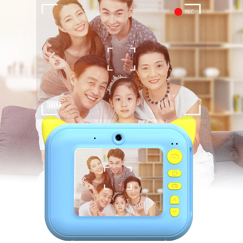 Children Camera Kids Instant Print Camera With Thermal Photo Paper 1080P Photo Video Digital Camera For Children Birthday Gifts
