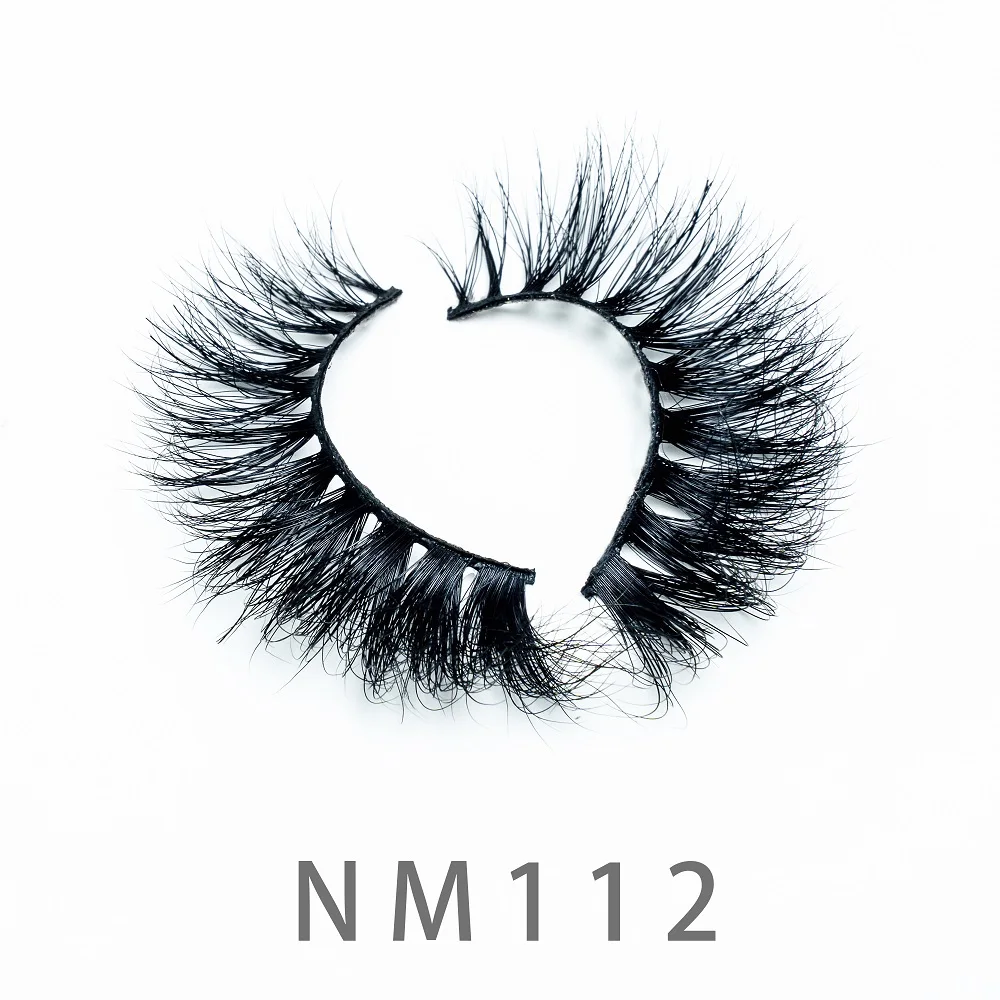 

20mm 5D NM112 100% Real Mink Strip Eyelashes 3D Natural False Eyelashes Lashes Soft Eyelash Extension Makeup Kit Cilios Tools