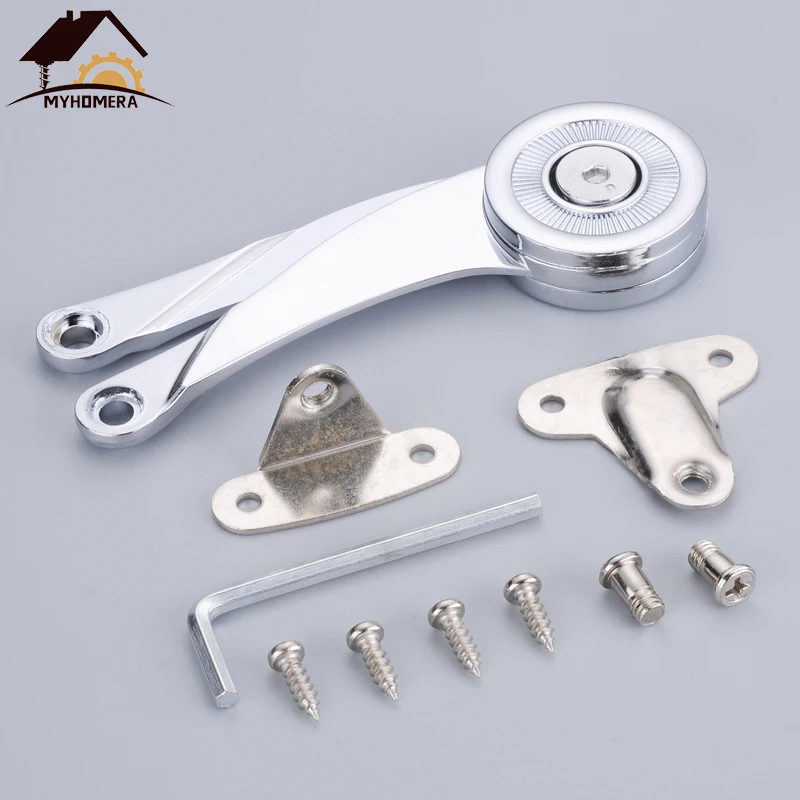 

Myhomera Adjustable Stop Stays Door Lift Up for 4-15KG Support Furniture Stay Support Hinge Cabinet Door Kitchen Cupboard Hinges