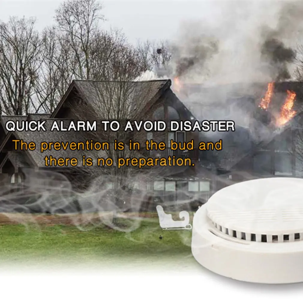 Для домашней безопасности 2 в 1 датчик дыма и газа СО независимый детектор дыма пожарная сигнализация на батарейках дропшиппинг