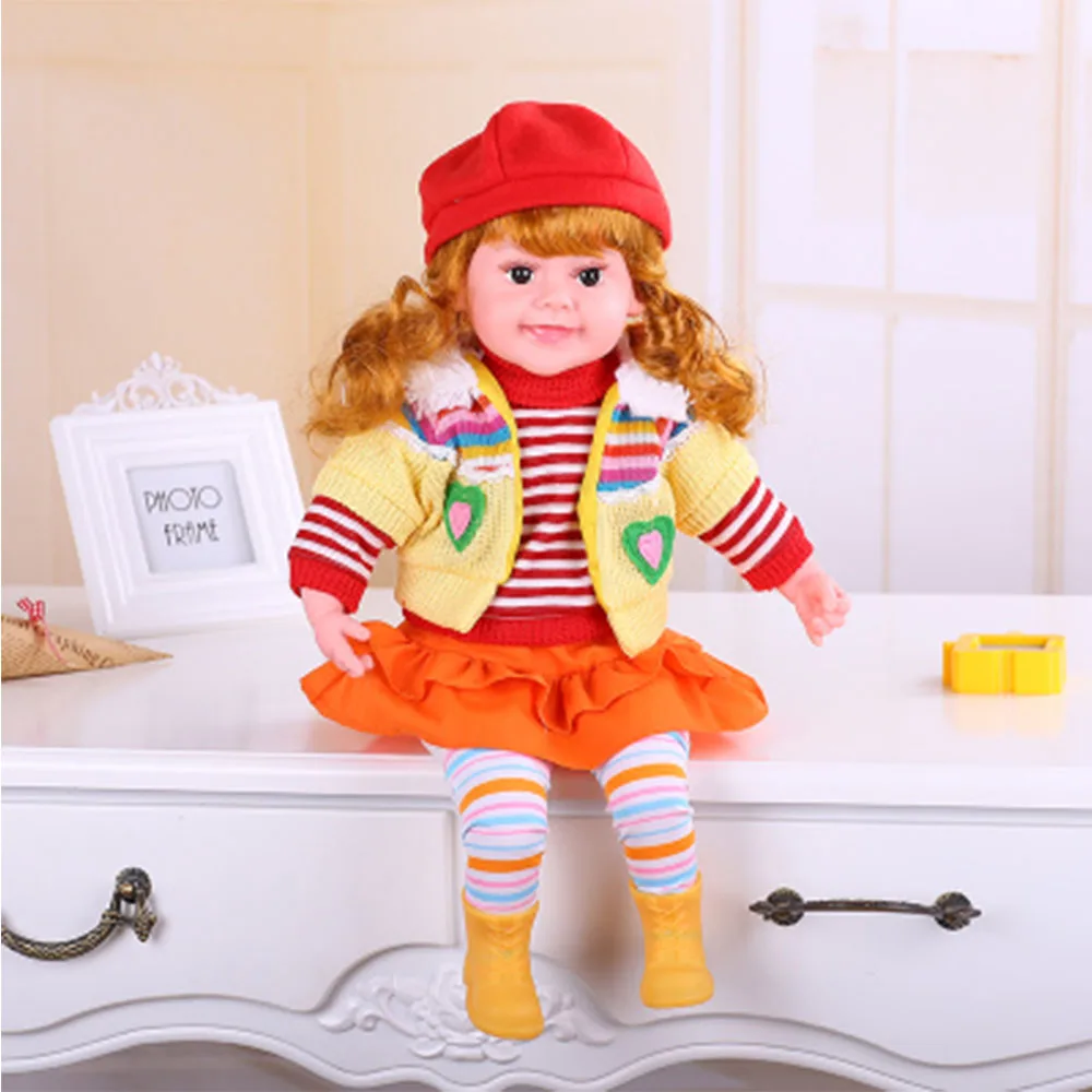50 см мягкий силикон-Виниловый reborn baby doll девочка мигает глаза Поющие говорящие куклы игрушки для детей подарок bebes reborn