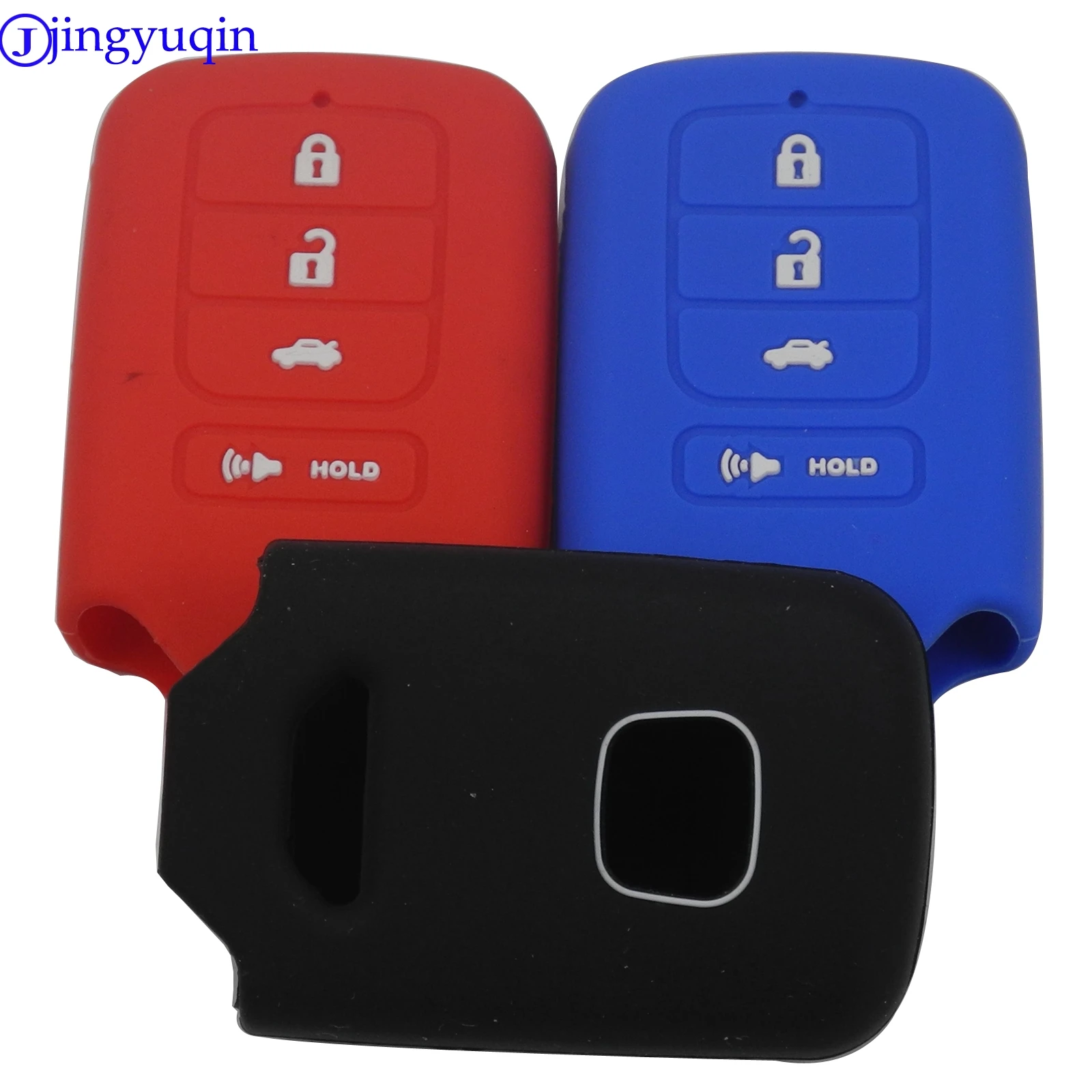 4 Buttons Silicone Remote Car Key Cover Case Protect For Honda 2013