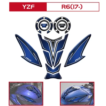 

Motorcycle 3D Fishbone Sticker Tank pad Stickers Oil Gas Protector Cover Decoration For YZF-R6 yzy r6 2017 2018 2019 2020