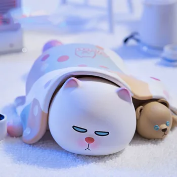 

Cute doll genuine bubble Mart VIVICAT lazy friend series blind box trendy hand-made cute doll desktop decoration