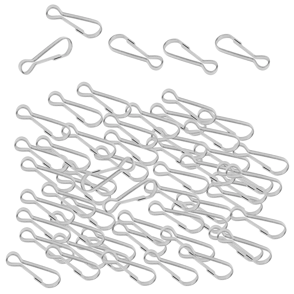 Stainless Steel Snap Hook Keychain Carabiner 100pcs climbing carabiner