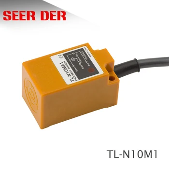 

TL-N10ME1 10mm sensing DC NPN NO Cube shell inductive Screen shield metal proximity switch sensor 18*18*36