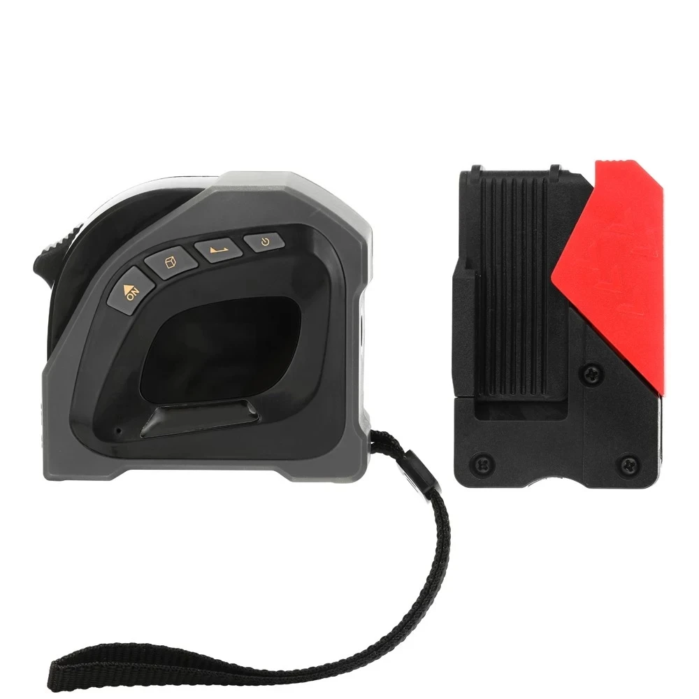 DANIU 2-in-1 USB Rechargeable Digital Display Measuring Instrument Infrared Laser Distance Meter Tape 40M+5M Measure Tool
