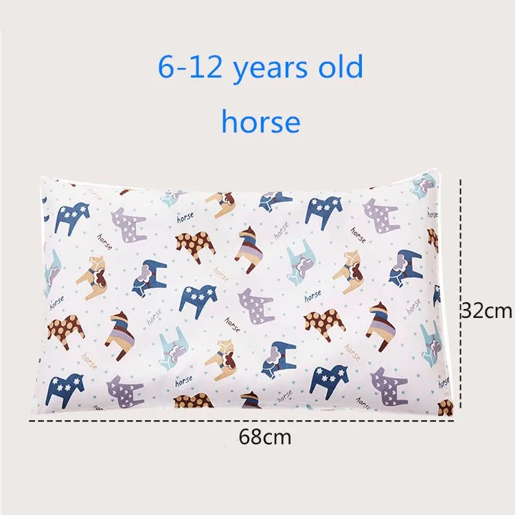 6-12years(horse) Подушка с защитой для шеи для ребенка, хлопковая мультяшная детская подушка для кормления, детское постельное белье, яркие цвета, детская подушка для 0-12 лет - Цвет: 6-12years(horse)
