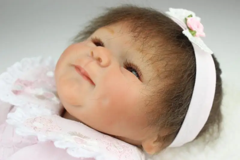 Топ Reborn Baby Реалистичная кукла 45 см высокое искусство милый горячий стиль мягкая силиконовая креативная игрушка для мамы и Ребенка Рождественский подарок