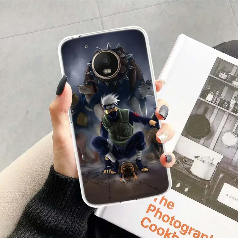 TR135-7 Naruto Kakashi Case For Motorola Moto G7 G6 G5S G5 E4 Plus G4 E5 Play X4 Power TPU Patterned Customized Phone Cover - Цвет: TR135-7