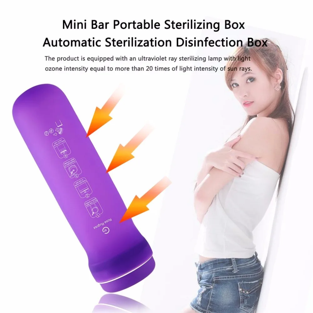 

Mini Bar Portable Sterilizing Box Ultraviolet Ray and Ozone Automatic Sterilization Dual Disinfection Box with Lamp Indicator