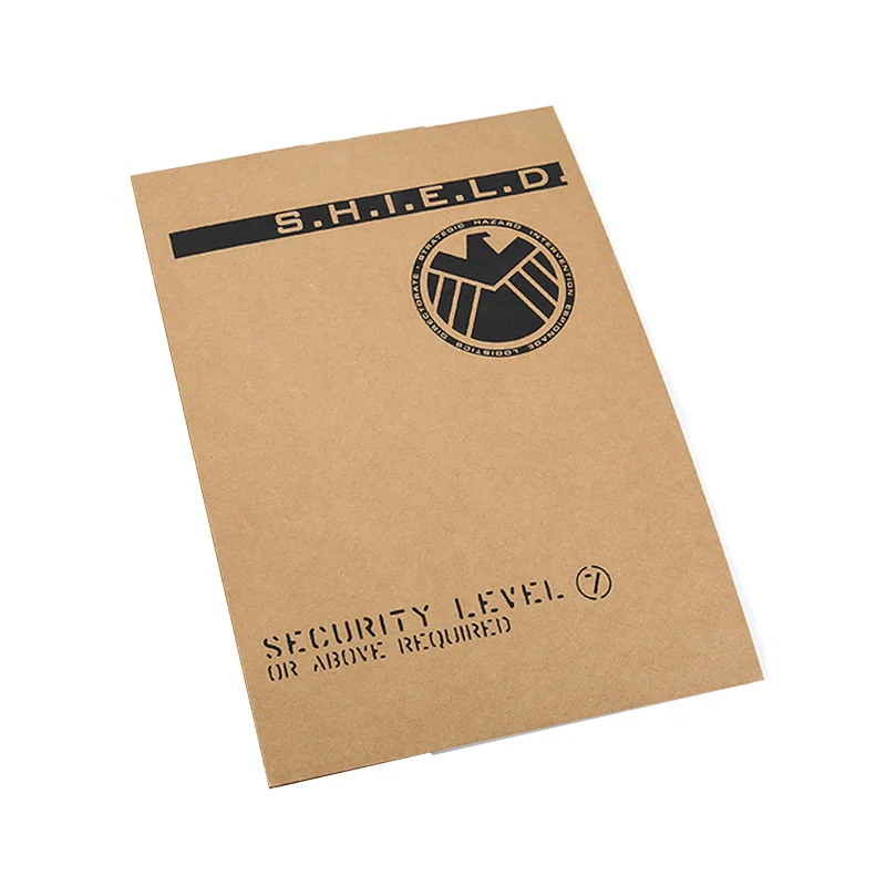 Агенты щита S. H. I. E. L. D файл черная Widow Hawkeye Капитан Америка конфиденциальная информация файл Мстители Косплей A4 бумага - Цвет: One paper folder