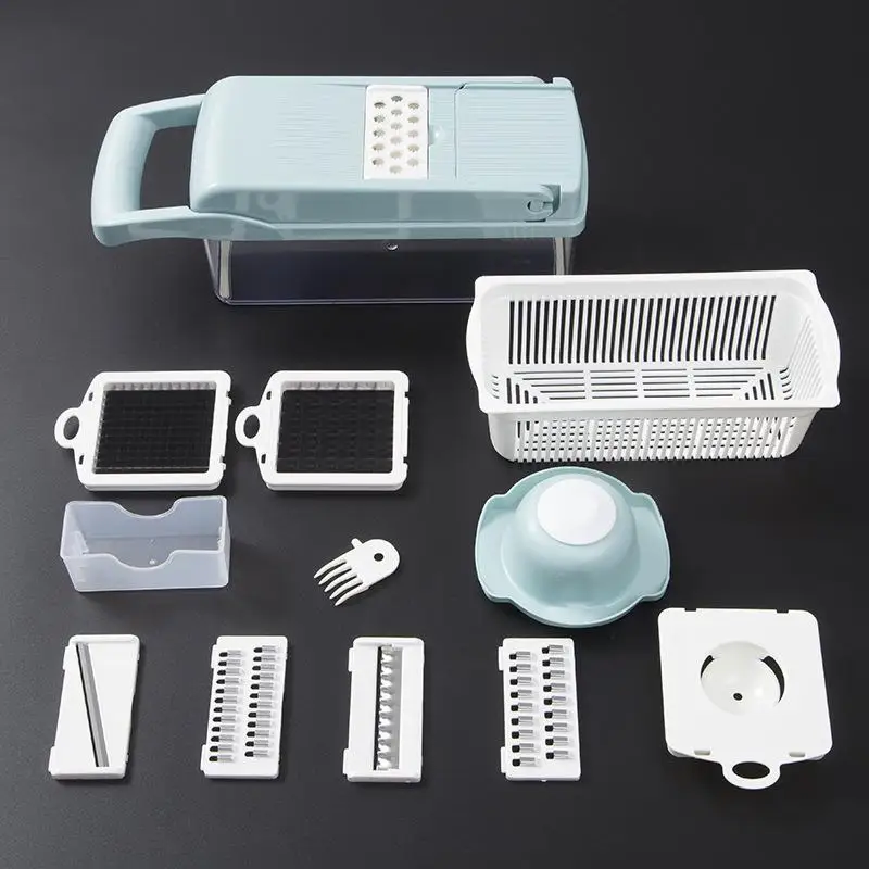 Slicer 10 шт./компл. ABS+ 420 Нержавеющая сталь Терка Кухня набор инструментов лезвие Творческий овощерезка измельчитель для фруктов