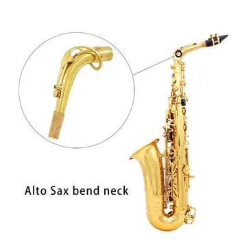 

Brass Alto Voice Saxophone Elbow Bend Neck for Lightweight Sax Musical Instruments Saxophone Accessories