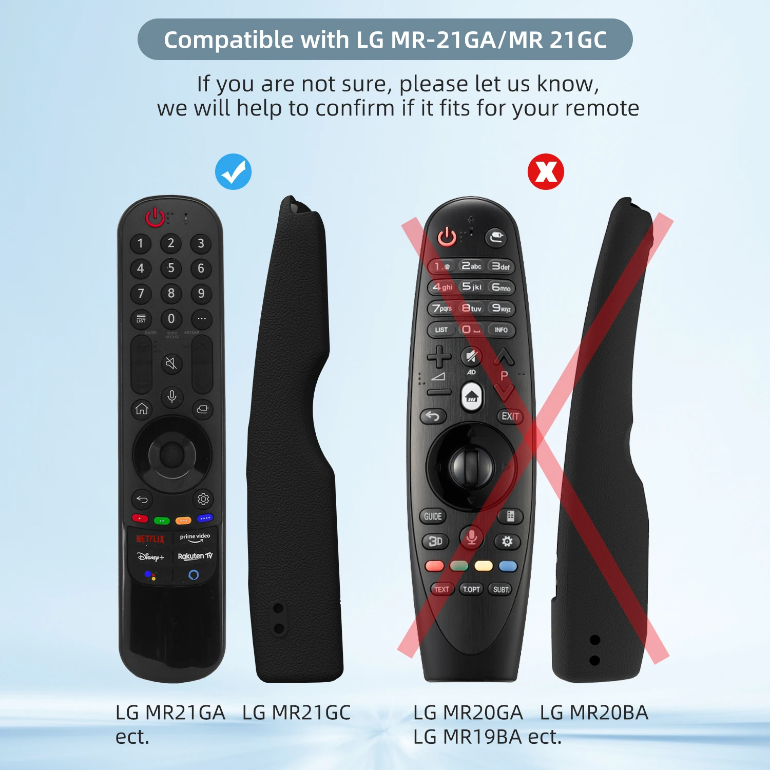 Silicone Case for LG MR22GA MR21GA MR21N, MR21GC Remote