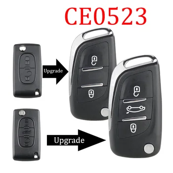 

Modified Flip Car Key Shell 3 Button For Peugeot 207 308 307cc For Citroen C2 C3 C4 C5 C6 XSARA PICASSO CE0536 HU83 Blade