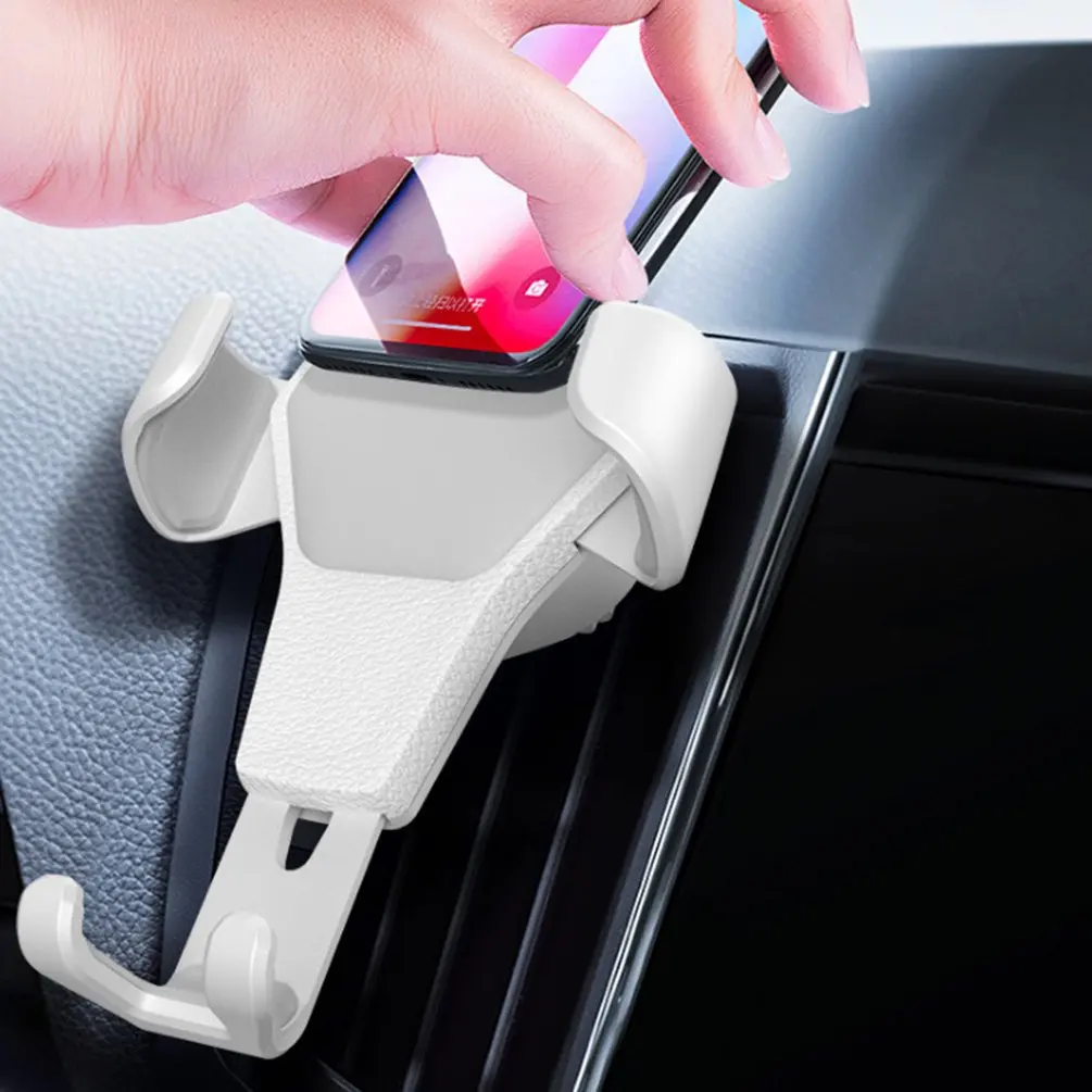 Автомобильный держатель для телефона Air Vent Mount Clip Универсальный Автомобильный держатель для телефона портативный искусственная кожа прочный