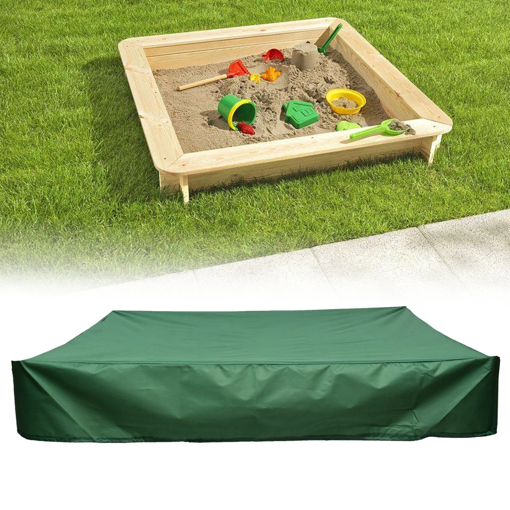 

Waterproof Sandbox Cover with Drawstring Wear Resistance Oxford Sandpit Cover UV Protection Swimming Pool Covers
