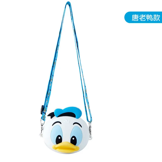 Disney Mickey Mouse Children Bag Cartoon Silicone Minnie Donald Duck Doughnut Wallet Baby Crossbody Bag Toys For Kids Girl Gift 6