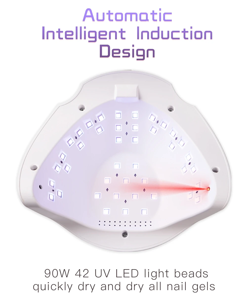SUN X7 Plus светодиодный светильник 36 светодиодный s УФ-сушилка для сушки гель для ногтей Polish10S/30 S/60 S автоматический датчик таймер маникюрные инструменты 90 Вт Сушилка для ногтей