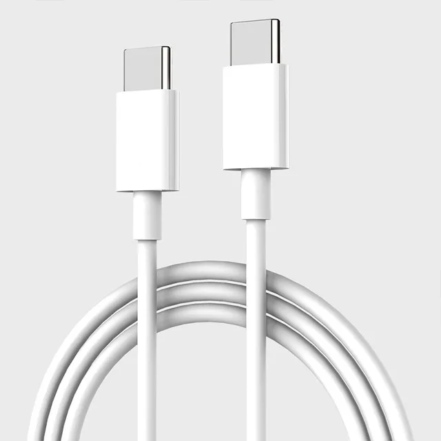 Usb type-C к usb type-C кабель PD 60W QC3.0 3A Быстрая зарядка кабель для зарядки и передачи данных для samsung Galaxy S9 S10 Note 8 Macbook air pro - Цвет: White