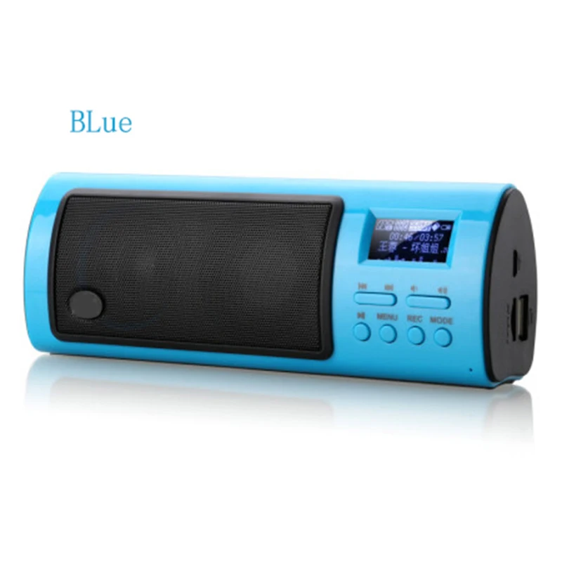 Портативные мини Bluetooth колонки стерео Многофункциональный цифровой ЖК-дисплей с fm-радио Поддержка TF карты воспроизведения и рекордер