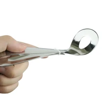 1 шт. нержавеющая сталь антипригарное мясо фрикадельница ложка Кухня u-образная длинная ручка аппарат для приготовления фрикаделек Совок гаджет мясо инструменты Y7